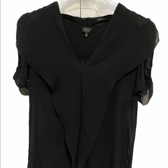 Babaton Black Silk Blouse - Picture 3 of 5